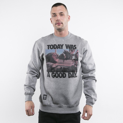 Mass Denim bluza crewneck Today light heather grey