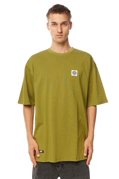 Mass Denim Patch T-shirt oliwkowa