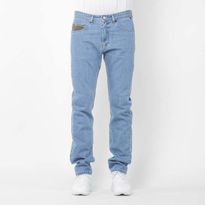 Mass Denim spodnie jeans Patrol tapered fit light blue SS2017