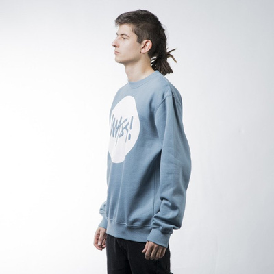 Mass Denim sweatshirt bluza Signature crewneck steel blue