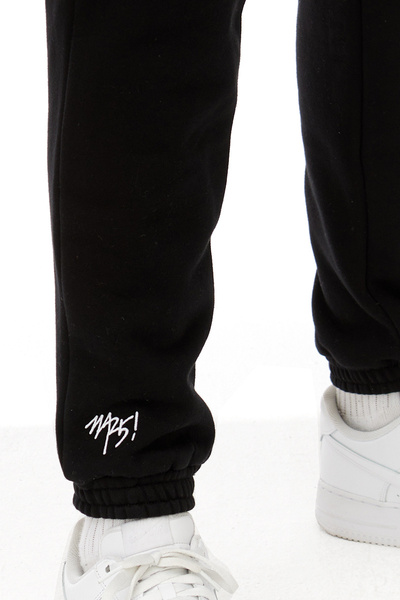 Mass DNM spodnie dresowe Signature Patch Sweatpants - czarne