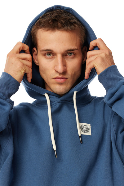Mass DNM bluza Sweatshirt Patch Hoody stalowa