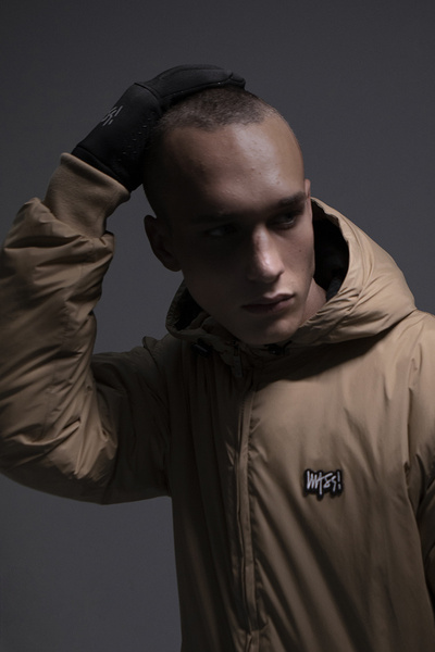 Mass DNM kurtka zimowa Jacket Signature Patch - beżowa