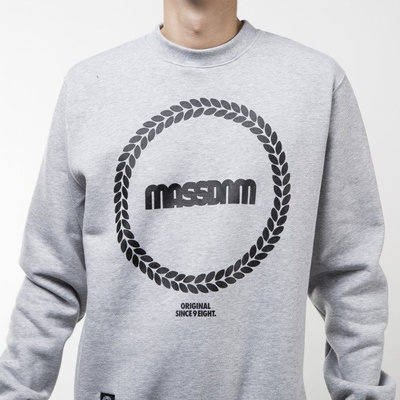 Mass Denim bluza sweatshirt Ring crewneck light heather grey