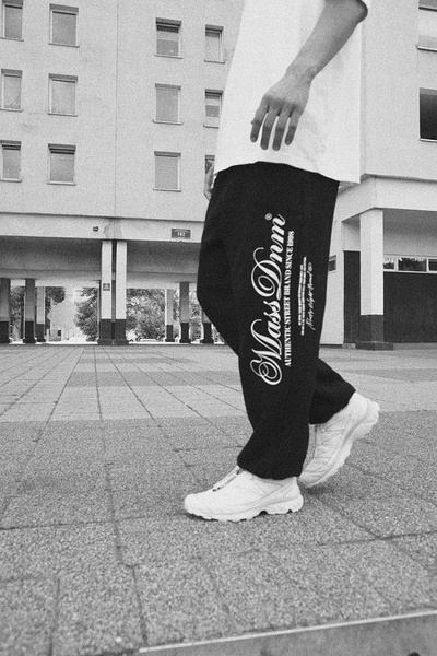 Mass DNM spodnie dresowe Authentic Baggy Fit Sweatpants - czarne