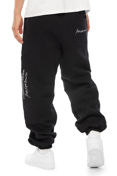 Mass DNM spodnie dresowe Authentic Baggy Fit Sweatpants - czarne