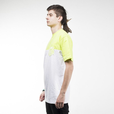 Mass Denim koszulka t-shirt Pocket Base white / toxic green