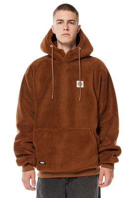 Mass DNM kurtka Patch Teddy Hoody Jacket - brązowa