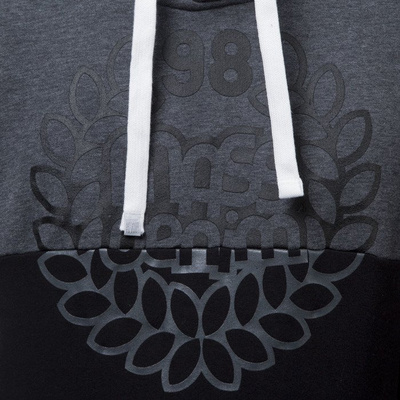 Mass Denim bluza sweatshirt Base Cut hoody black / dark heather grey