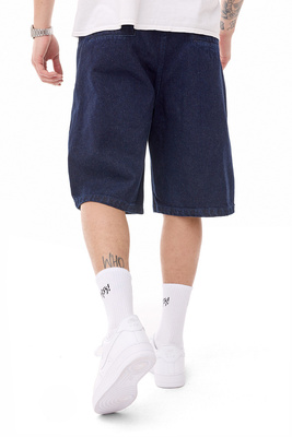 Mass DNM szorty Casual Jeans Shorts loose fit - granatowe