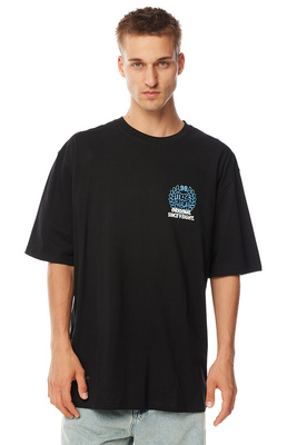 Mass Denim Koszulka Motto T-shirt czarna