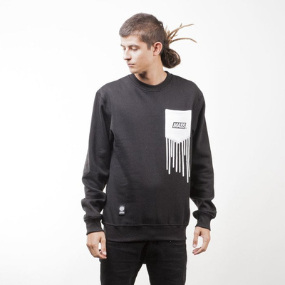 Mass Denim bluza sweatshirt Pocket Cover crewneck black