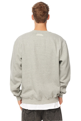 Mass DNM bluza Sweatshirt Patch Crewneck - szara