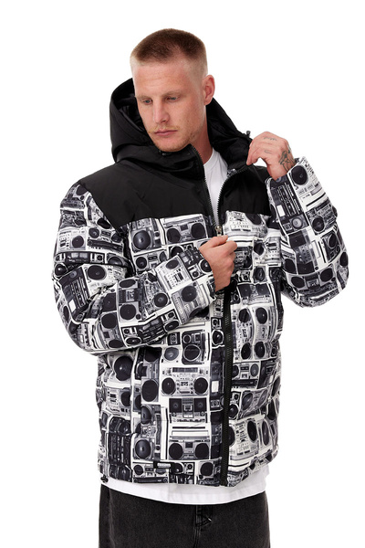 Mass DNM kurtka zimowa Jacket Empire Hoody - szara