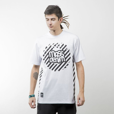 Mass Denim koszulka t-shirt Stripes Logo white
