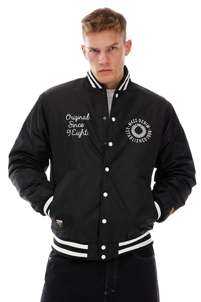 Mass DNM kurtka zimowa Elementary Satin Jacket - czarna