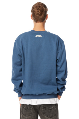Mass DNM bluza Sweatshirt Patch Crewneck - stalowa