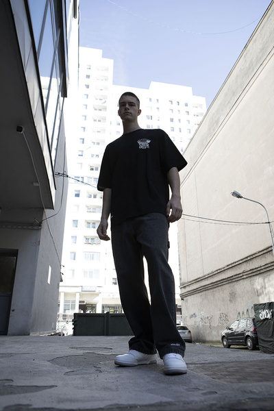 Mass Denim Koszulka Crown T-shirt czarna