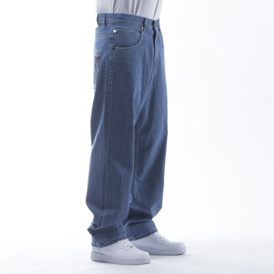 Mass Denim spodnie Jeans Outsized baggy fit light blue