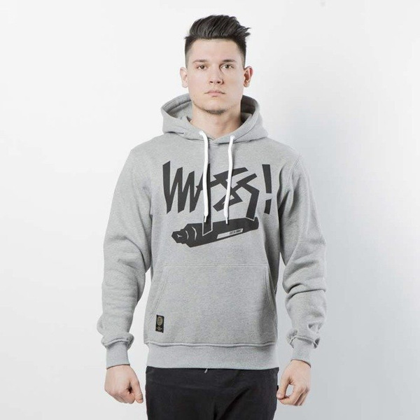 Mass DNM bluza Sweatshirt Hoody Marker - light heather grey