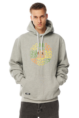 Mass DNM bluza Sweatshirt Patchwork Hoody szara