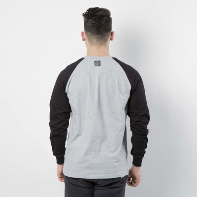 Mass DNM koszulka Longsleeve Base Reglan - light heather grey / black