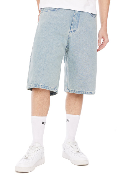 Mass DNM szorty Slang Jeans Shorts baggy fit - jasnoniebieskie