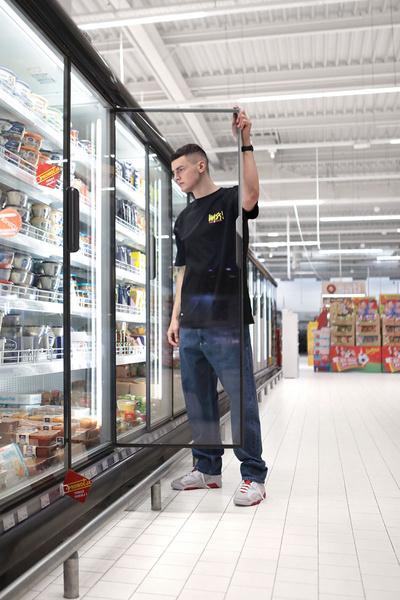 Mass DNM spodnie Jeans Craft Baggy Fit - niebieskie