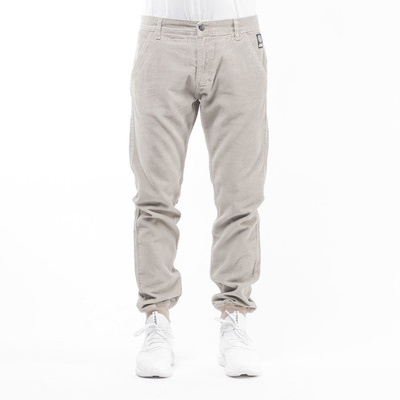Mass Denim spodnie jogger chino Classics Corduroy sneaker fit beige
