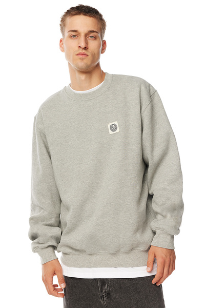 Mass DNM bluza Sweatshirt Patch Crewneck - szara