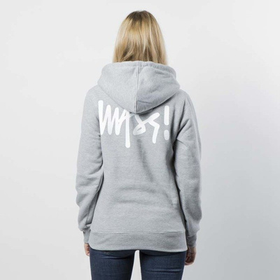 Mass DNM damska bluza Sweatshirt Hoody Half Zip Signature WMNS - light heather grey