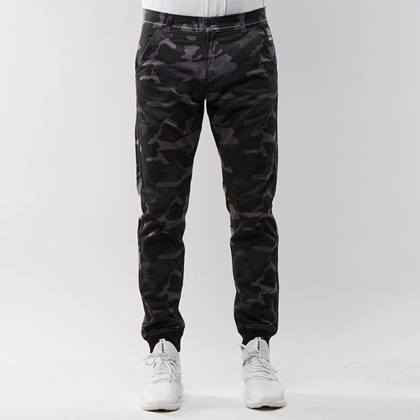 Mass DNM spodnie Classics Joggers Chino Sneaker Fit - black camo