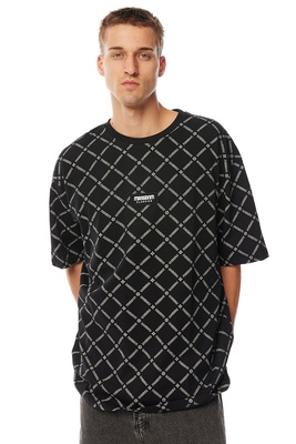 Mass Denim Monogram T-shirt czarna
