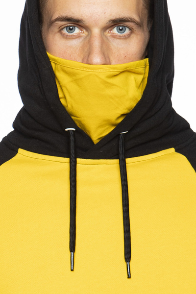 Mass DNM bluza Sweatshirt Berg Hoody - żółta