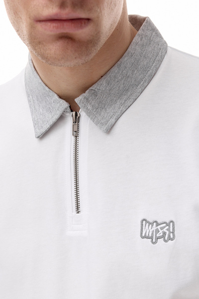 Mass DNM koszulka Signature Patch Polo - biała