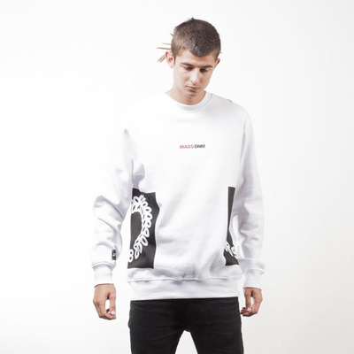 Mass Denim BLAKK bluza sweatshirt Memento crewneck white