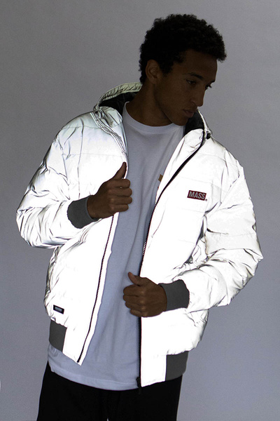 Mass DNM kurtka zimowa Jacket Mini Box Silver - refleksyjna