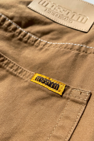 Mass DNM spodnie Pants Slang Baggy Fit - brązowe