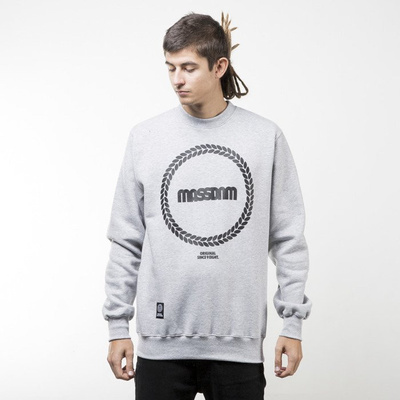 Mass Denim bluza sweatshirt Ring crewneck light heather grey