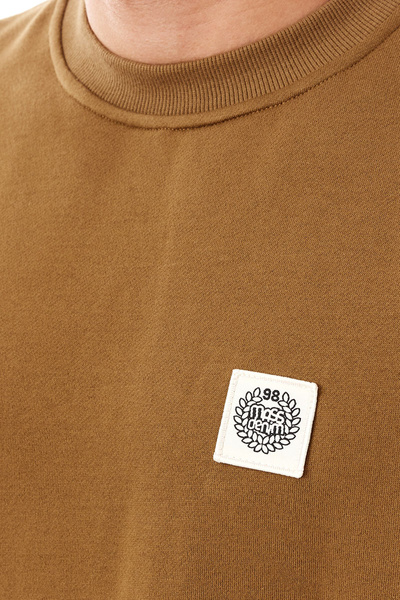 Mass DNM bluza Sweatshirt Patch Crewneck - brązowa
