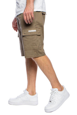 Mass Denim Szorty Cargo Shorts straight fit - beżowe