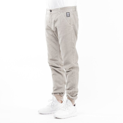 Mass Denim spodnie jogger chino Classics Corduroy sneaker fit beige