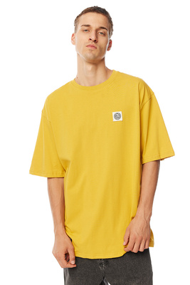 Mass Denim Patch T-shirt żółta