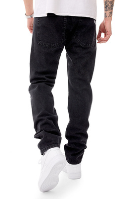 Mass DNM spodnie Signature 2.0 Jeans Tapered Fit - sprane czarne