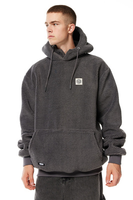 Mass DNM kurtka Patch Teddy Hoody Jacket - szara