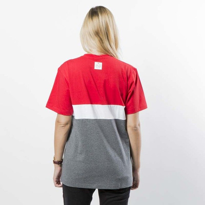Mass DNM koszulka damska T-shirt Respect WMNS - red / dark heather grey