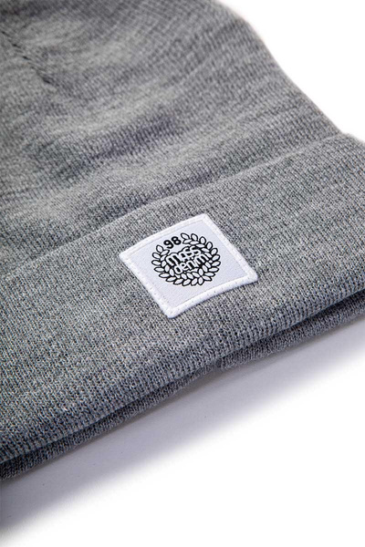 Mass DNM czapka zimowa Patch Beanie - szara