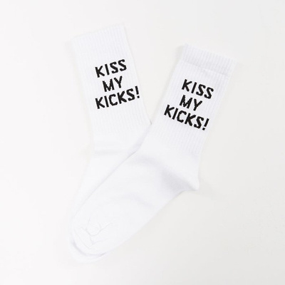 Skarpety Mass Denim socks Kiss Quarter white SS 2017