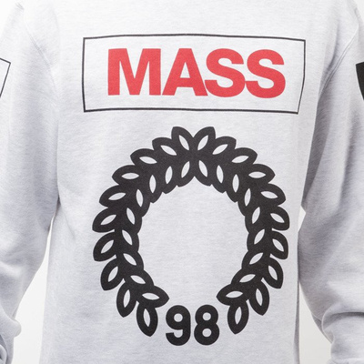 Mass Denim BLAKK bluza sweatshirt Conversion Long crewneck extra light heather grey