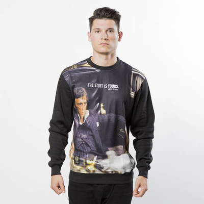 Mass DNM bluza Sweatshirt Crewneck Scarface - black